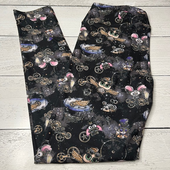 Leggings Bundle Lot 8 Pairs Fun Prints Galaxy Steampunk Holiday Characters - Picture 5 of 12